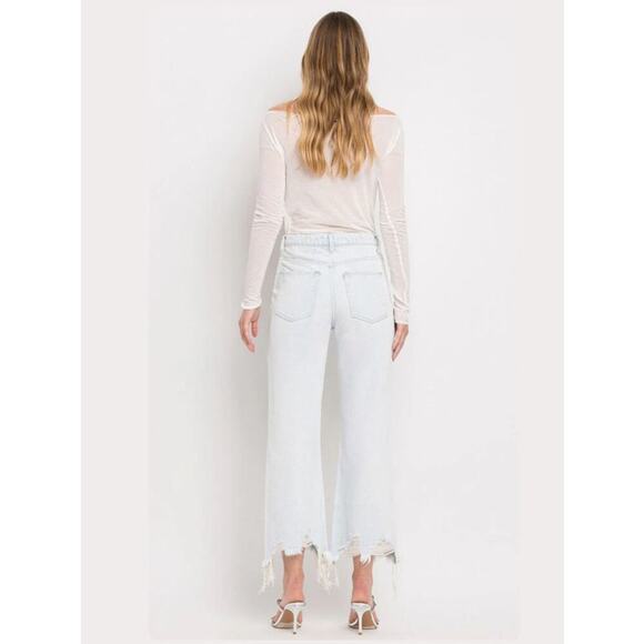 Vervet 90’s Vintage Flare Light Wash Distressed Jeans Womens Size 28 - Picture 2 of 10